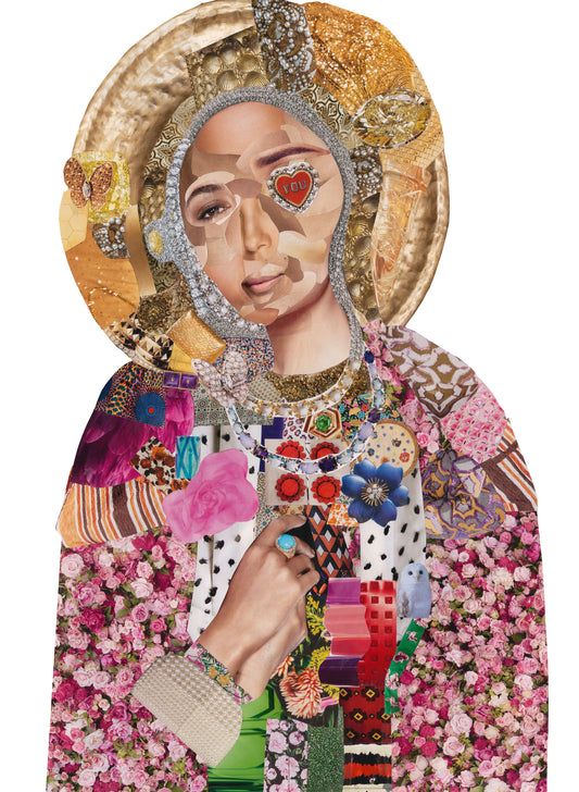 Original Saint Collage: Mary