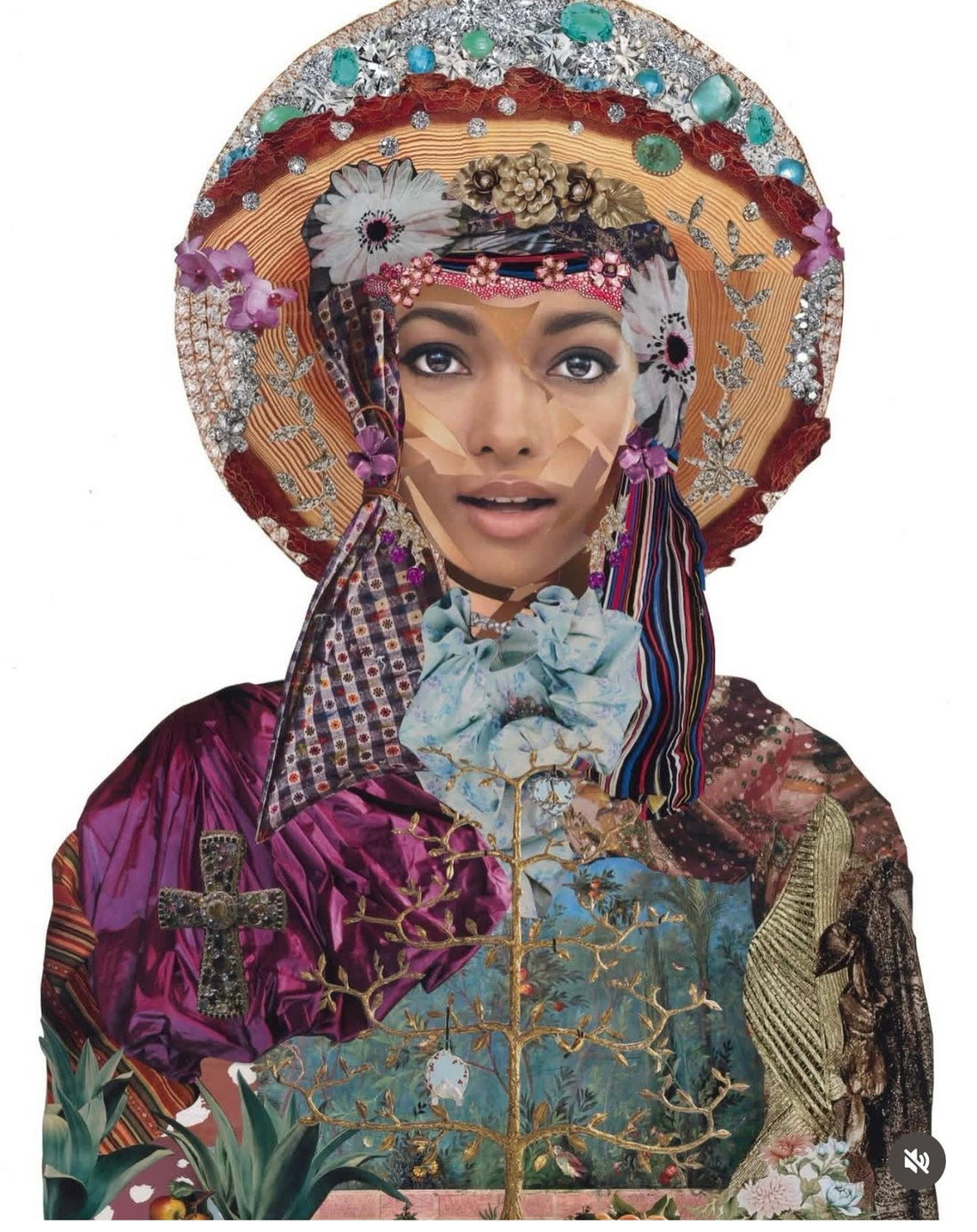 Original Collage: Saint Monica